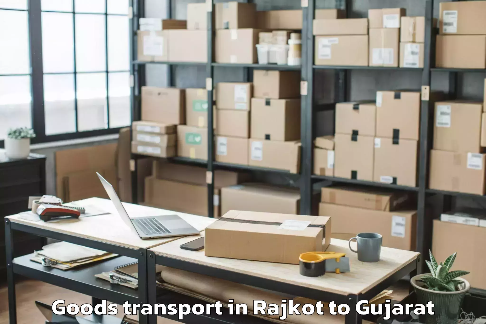 Discover Rajkot to Petlad Goods Transport